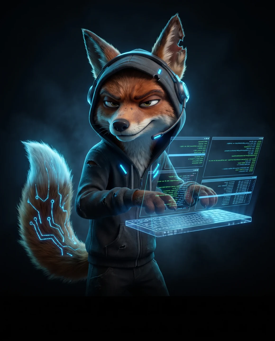 Devination technology mascot used as an editorial illustration